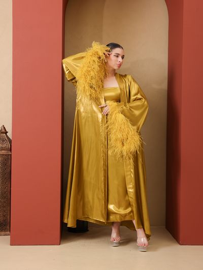 Gold Glam Loungewear Abaya