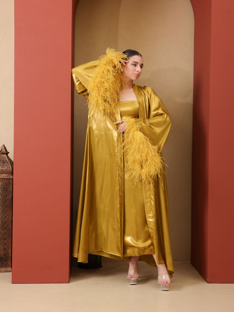 Gold Glam Loungewear Abaya